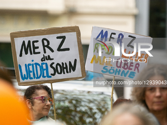 Thousands of people take part in the big demonstration against Chancellor Merz's immigration policy in Cologne, Germany, on November 2, 2025... by Ying Tang/NurPhoto