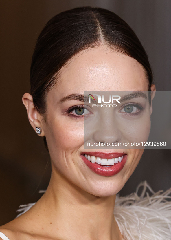 Claudia Sulewski wearing Gucci arrives at the 14th Annual LACMA (Los Angeles County Museum of Art) Art + Film Gala 2025 presented by Gucci h... by Image Press Agency/NurPhoto