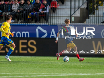 Josep Cerda of FC Andorra is in action during the La Liga Hypermotion 25-26 match between FC Andorra and Cordoba CF at Estadi de la FAF in E... by Martin Silva Cosentino/NurPhoto