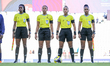 Referees are on the field during the FIFA U-17 Women's World Cup Morocco 2025 quarter-fina...