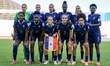 The starting XI of France during the FIFA U-17 Women's World Cup Morocco 2025 quarter-fina...