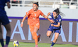 #17 Touzani L. J. (Forward) of Netherlands U-17 is in action during the FIFA U-17 Women's...