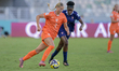 #7 Pennock L. A. (Forward) of Netherlands U-17 is in action during the FIFA U-17 Women's W...