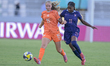 #15 Hubert K. (Midfielder) of Netherlands U-17 contrasts with #11 Morissaint (Forward) of...
