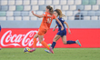 #10 Gelevert A. (Midfielder) of Netherlands U-17 is in action during the FIFA U-17 Women's...