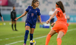 #19 Djoubri (Forward) of France U-17 is in action during the FIFA U-17 Women's World Cup M...