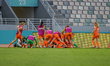A player from the Netherlands celebrates the 2-2 goal during the FIFA U-17 Women's World C...
