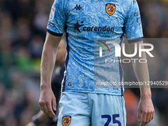 Matt Crooks of Hull City plays during the Sky Bet Championship match between Norwich City and Hull City at Carrow Road in Norwich, England,... by MI News/NurPhoto