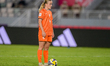 Thomassen M. A. A. (Defender) of Netherlands U-17 scores the third penalty during the FIFA...