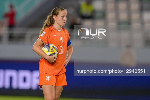 Weerelts A. J. V. (Defender) of Netherlands U-17 plays during the FIFA U-17 Women's World Cup Morocco 2025 quarter-final match between Franc... by Andrea  Amato/NurPhoto