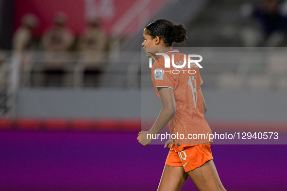 #18 Van Hunnik S. C. R. (Forward) of Netherlands U-17 scores the ninth penalty during the FIFA U-17 Women's World Cup Morocco 2025 quarter-f... by Andrea  Amato/NurPhoto