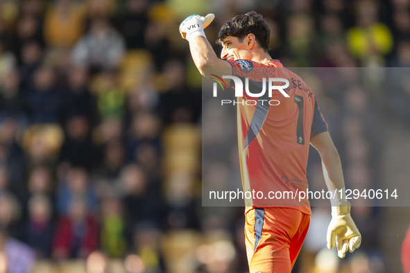 Vladan Kovacevic of Norwich City participates in the Sky Bet Championship match between Norwich City and Hull City at Carrow Road in Norwich... by MI News/NurPhoto