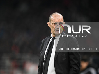 Head Coach Massimiliano Allegri of AC Milan is present during the Italian Serie A football match between AC Milan and AS Roma at Giuseppe Me... by Tiziano Ballabio/NurPhoto
