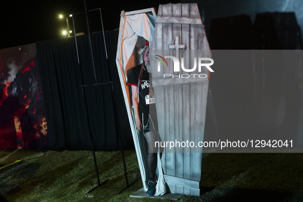 People dress in various costumes and enjoy the atmosphere of Halloween in Buenos Aires, Argentina, on November 1, 2025.  by Matías Baglietto/NurPhoto