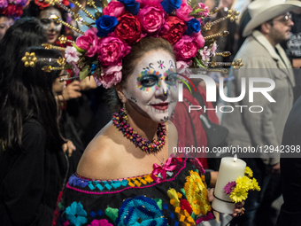 A parade of ''Catrinas'' takes place in Rome, Italy, on November 2, 2025, during the Day of the Dead, a tradition with strong roots, especia... by Andrea Ronchini/NurPhoto