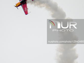 The Chinese Eagle Performance Team performs stunt flying at Yaohu Airport in Nanchang, Jiangxi Province, China, on November 2, 2025.  by Costfoto/NurPhoto