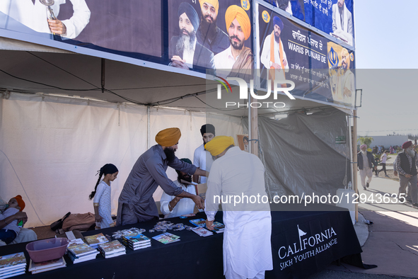 The 46th annual Sutter County Nagar Kirtan Sikh parade begins from the Gurdwara Sahib temple in Yuba City, Calif., on November 2, 2025.  by Penny Collins/NurPhoto