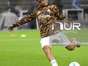 Paulo Dybala plays during the Serie A match between AC Milan and AS Roma at Giuseppe Meazza stadium in Milano, Italy, on November 3, 2025.  by Mairo Cinquetti/NurPhoto