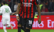 Christopher Nkunku plays during the Serie A match between AC Milan and AS Roma in Milano,...