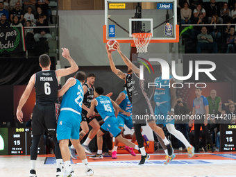 Bertram Derthona Tortona Basket-Gevi Napoli Basket plays during the LBA Legabasket Serie A Unipol 2025/2026 5^ giornata match at Nova Arena... by Antonio Abbruzzese/NurPhoto