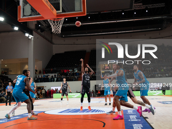 Bertram Derthona Tortona Basket-Gevi Napoli Basket plays Justin Gorham during the LBA Legabasket Serie A Unipol 2025/2026 5th giornata match... by Antonio Abbruzzese/NurPhoto