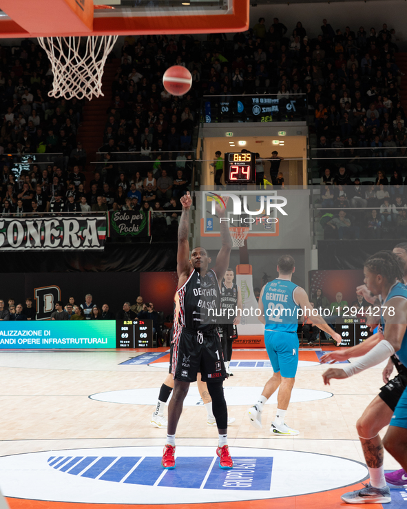 Bertram Derthona Tortona Basket-Gevi Napoli Basket plays Christian Vital during the LBA Legabasket Serie A Unipol 2025/2026 5th giornata mat... by Antonio Abbruzzese/NurPhoto