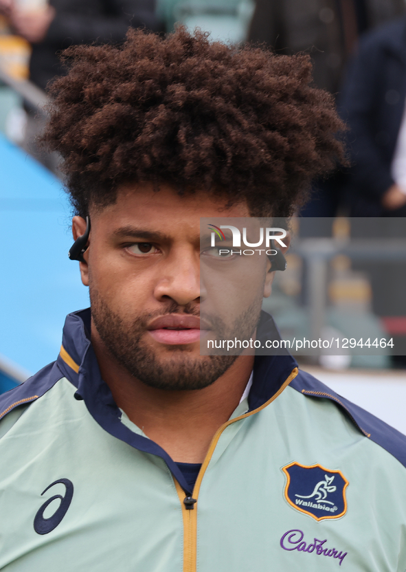 Australia's Rob Valetini (Harlequin Junior Rugby Club) stands before kickoff during the Quilter Nations Series match between England and Aus... by Action Foto Sport/NurPhoto