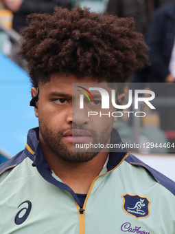 Australia's Rob Valetini (Harlequin Junior Rugby Club) stands before kickoff during the Quilter Nations Series match between England and Aus... by Action Foto Sport/NurPhoto