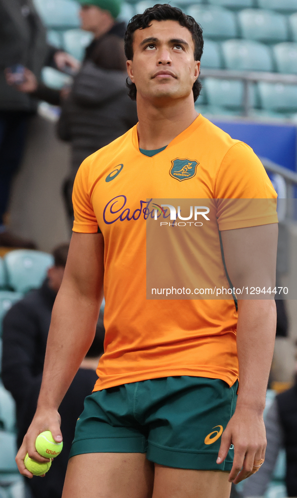 Joseph-Aukuso Shaalii from The Kings School makes his debut during the Quilter Nations Series match between England and Australia at Allianz... by Action Foto Sport/NurPhoto