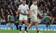 L-R England's George Ford (Sale Sharks) and England's Fin Baxter (Harlequins) are in actio...