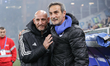 Davide Possanzini, the head coach of Mantova 1911, and Angelo Gregucci, the head coach of...