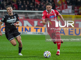 Paulo Azzi plays during the match between AC Monza and Spezia Calcio in Serie B at U-Power Stadium in Monza, Italy, on November 2, 2025.  by Alessio Morgese/NurPhoto