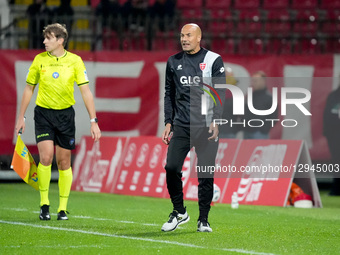 Paolo Bianco is the head coach of AC Monza during the match between AC Monza and Spezia Calcio in Serie B at U-Power Stadium in Monza, Italy... by Alessio Morgese/NurPhoto