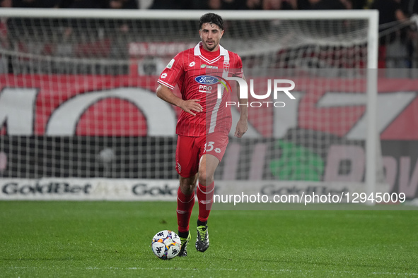 Luca Ravanelli plays during the match between AC Monza and Spezia Calcio in Serie B at U-Power Stadium in Monza, Italy, on November 2, 2025.... by Alessio Morgese/NurPhoto