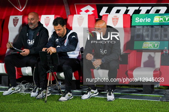 Paolo Bianco is the head coach of AC Monza during the match between AC Monza and Spezia Calcio in Serie B at U-Power Stadium in Monza, Italy... by Alessio Morgese/NurPhoto