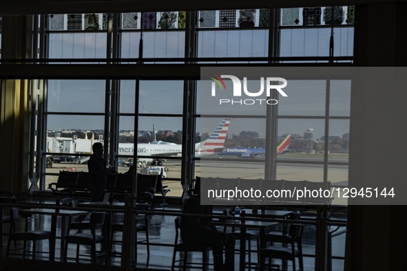 A nationwide staffing shortage of air traffic controllers leads to many flight delays since the government shutdown on October 1, in Arlingt... by Andrew Thomas/NurPhoto