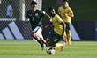 MOTHAPO Tumi of South Africa and CAMACHO Alejandro of Bolivia are in action during the FIF...