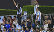 Fans of Argentina cheer for the team during the FIFA U-17 World Cup Qatar 2025 Group D mat...