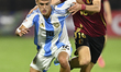 PUJOL Felipe of Argentina and WINS Axl of Belgium are in action during the FIFA U-17 World...