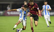 PUJOL Felipe of Argentina and WINS Axl of Belgium are in action during the FIFA U-17 World...