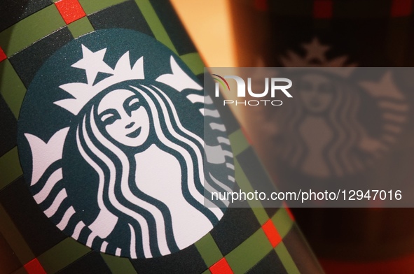 A Starbucks store is in Hangzhou, Zhejiang Province, China, on November 4, 2025.  by Costfoto/NurPhoto