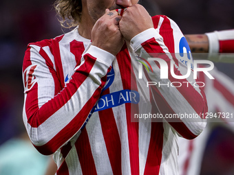 Antoine Griezmann of Atletico de Madrid celebrates his goal during the LaLiga EA Sports football match between Atletico de Madrid and Sevill... by Alberto Gardin/NurPhoto