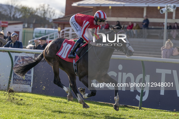 SABER STRIKE (IRE), ridden by Rossa Ryan and trained by William J Haggas, wins Race 1 - 12:25 REDCAR 5f 217y Racing TV Free Trial Now EBF No... by MI News/NurPhoto