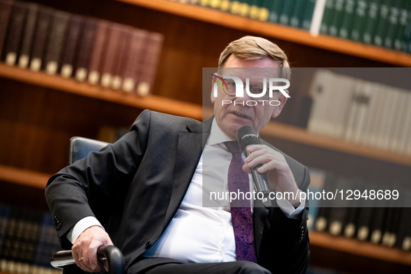 German Foreign Minister Johannes Wadephul attends a meeting with the German Foreign Press Association VAP in the library of the Foreign Mini... by Emmanuele Contini/NurPhoto