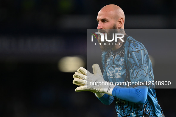 Vanja Milinkovic-Savic of S.S.C. Napoli warms up before the match during the UEFA Champions League phase day 4 football match between S.S.C.... by Domenico Cippitelli/NurPhoto