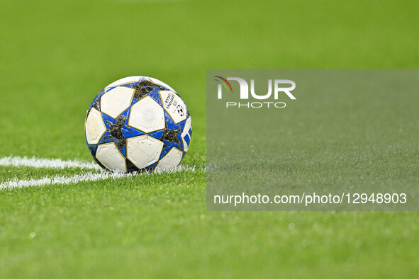 The official ball is used during the UEFA Champions League phase day 4 football match between S.S.C. Napoli and Eintracht Frankfurt at the D... by Domenico Cippitelli/NurPhoto
