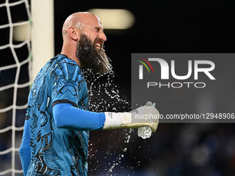 Vanja Milinkovic-Savic of S.S.C. Napoli warms up before the match during the UEFA Champions League phase day 4 football match between S.S.C.... by Domenico Cippitelli/NurPhoto