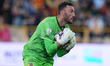 Mirko Pigliacelli of US Catanzaro 1929 plays during the Serie B match between US Catanzaro...