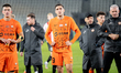 Michalis Kosidis is seen after the game between KS Cracovia and Zaglebie Lubin in Krakow,...