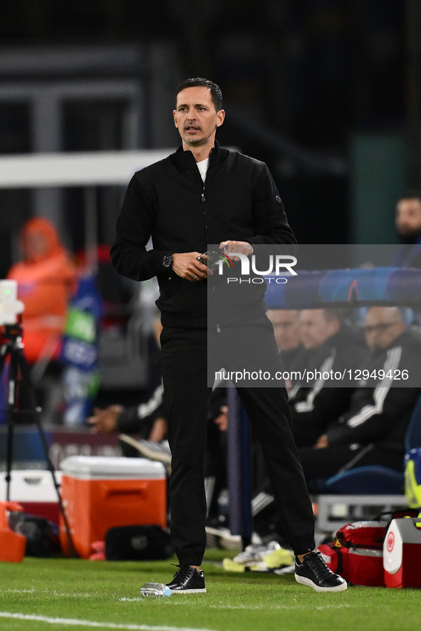 Dino Toppmoller, coach of Eintracht Frankfurt, participates in the UEFA Champions League phase day 4 football match between S.S.C. Napoli an... by Domenico Cippitelli/NurPhoto